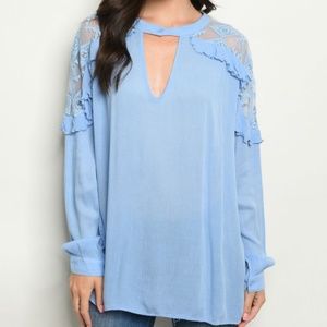 BLUE TUNIC TOP